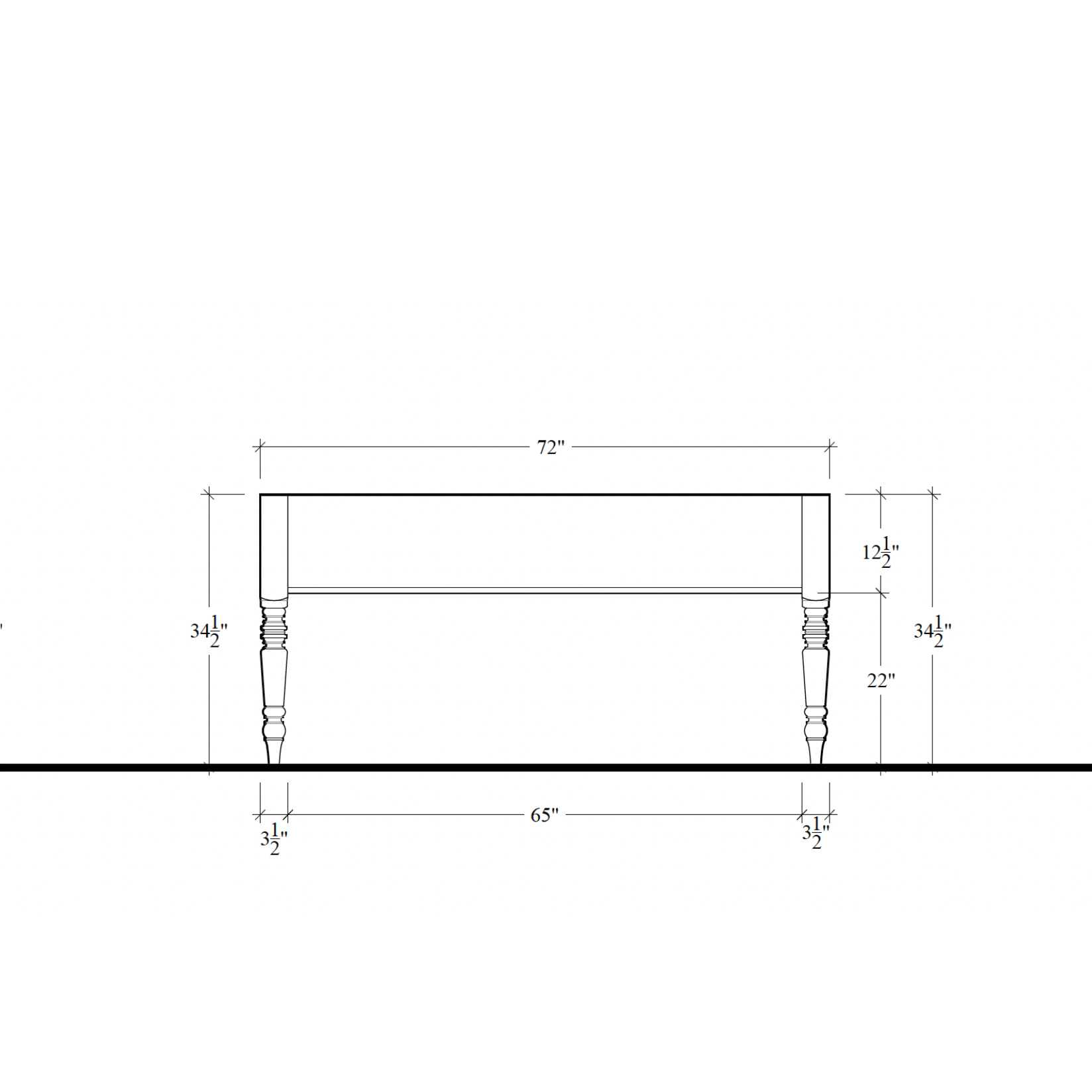 Morris Worktable - 72"