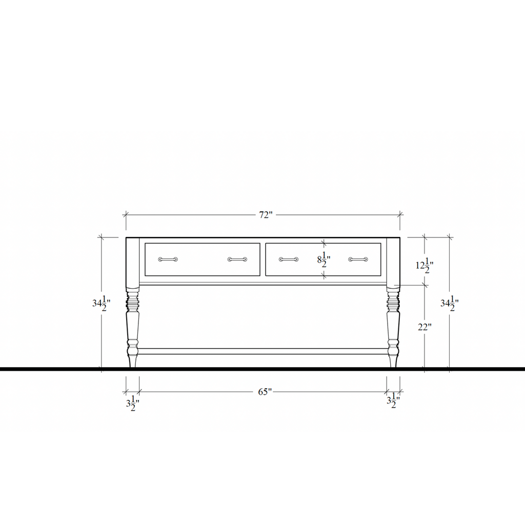 Morris Storage Table - 72"