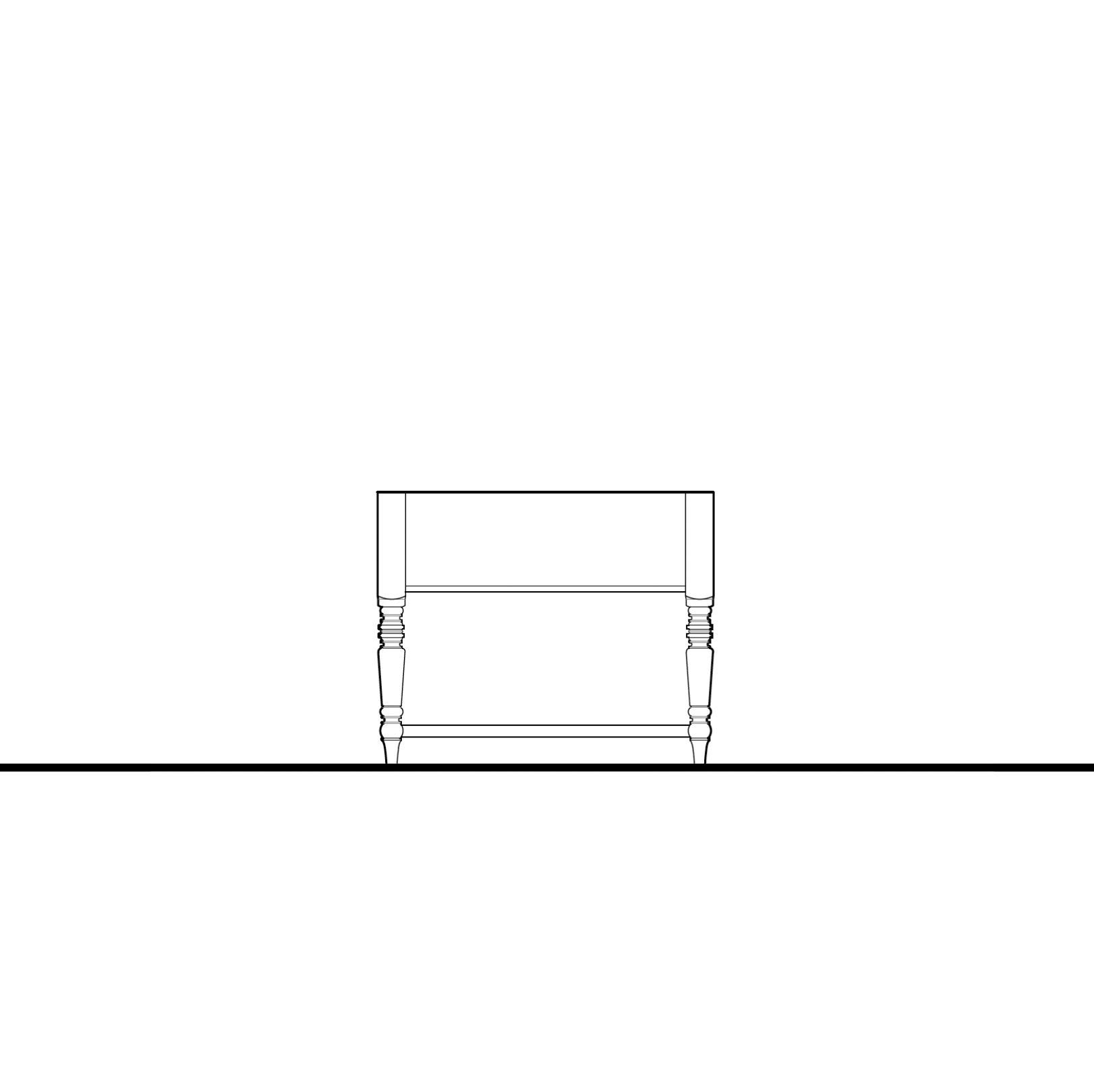 Morris Storage Table - 96" Narrow