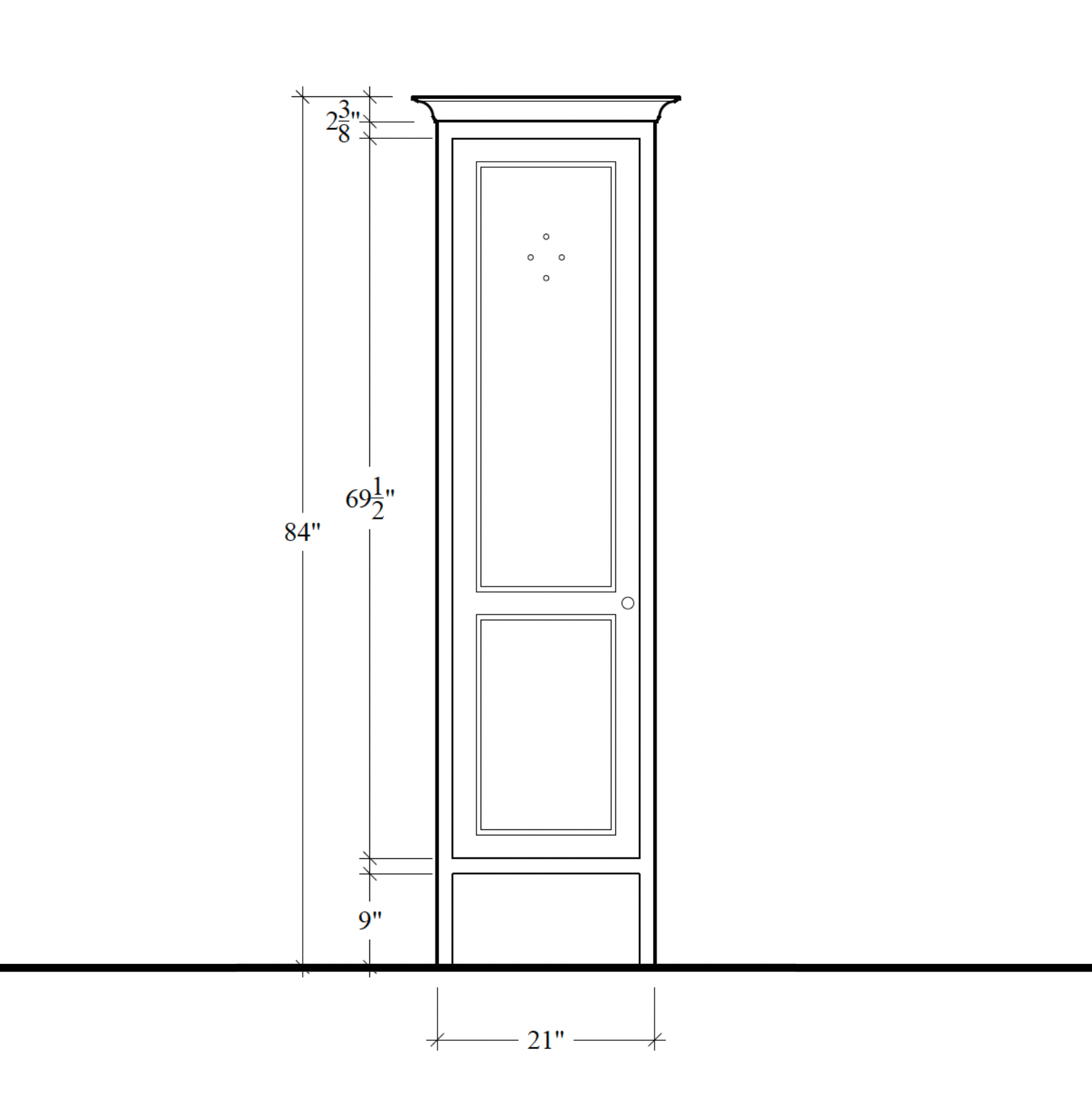 Chapman Vented Cupboard - 21"