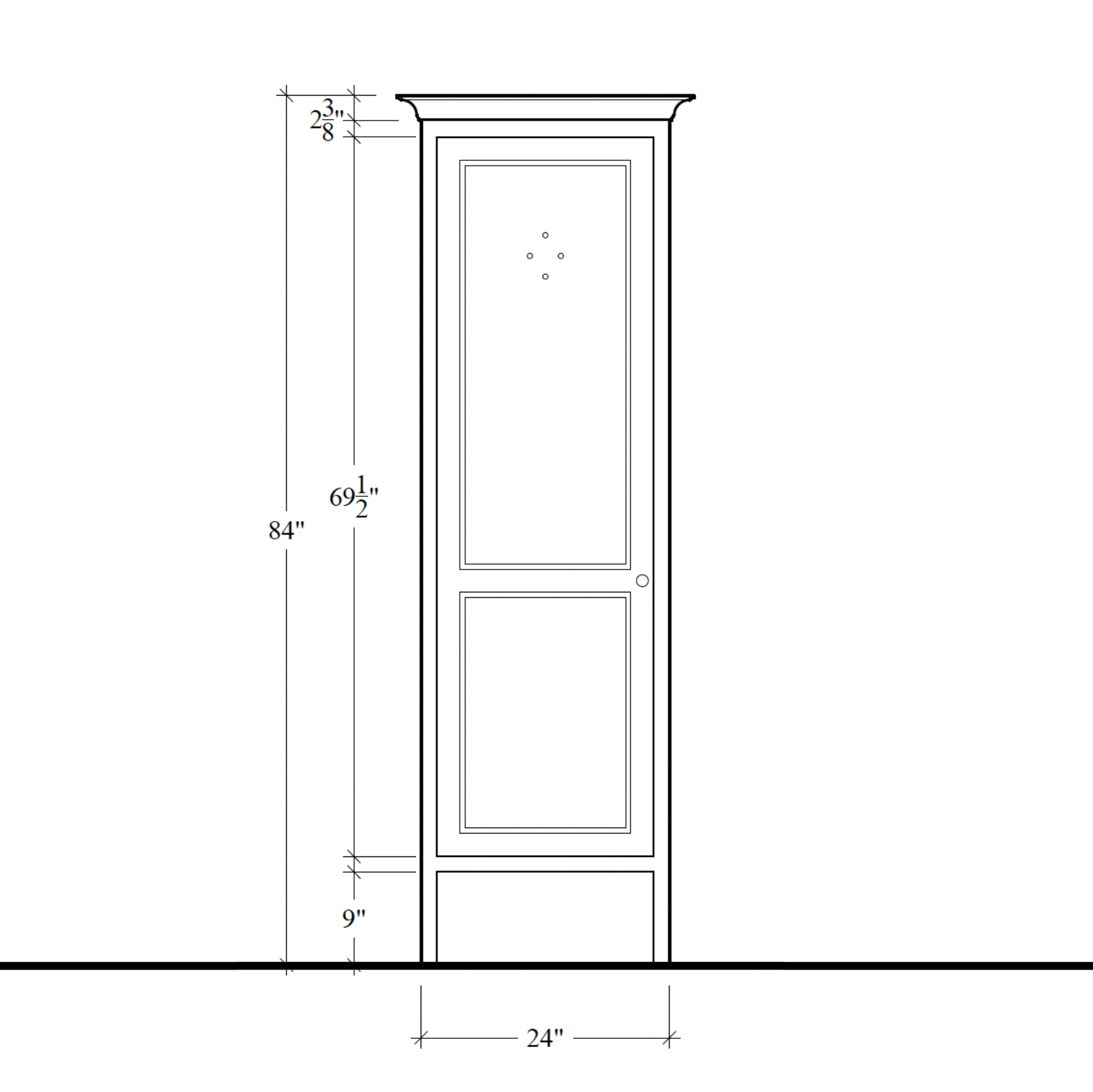 Chapman Vented Cupboard - 24"