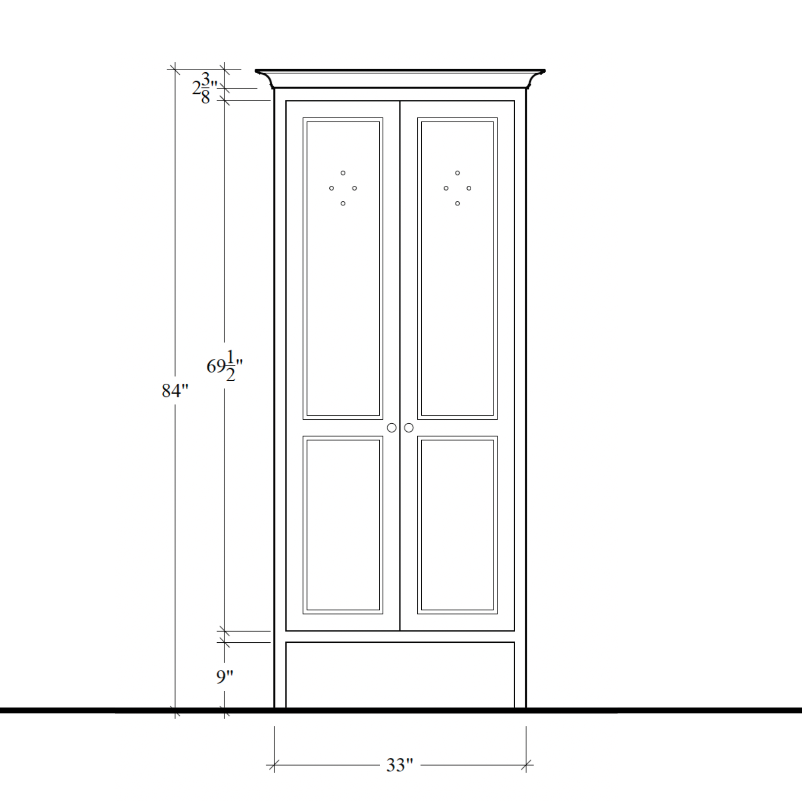 Chapman Vented Cupboard - 33"