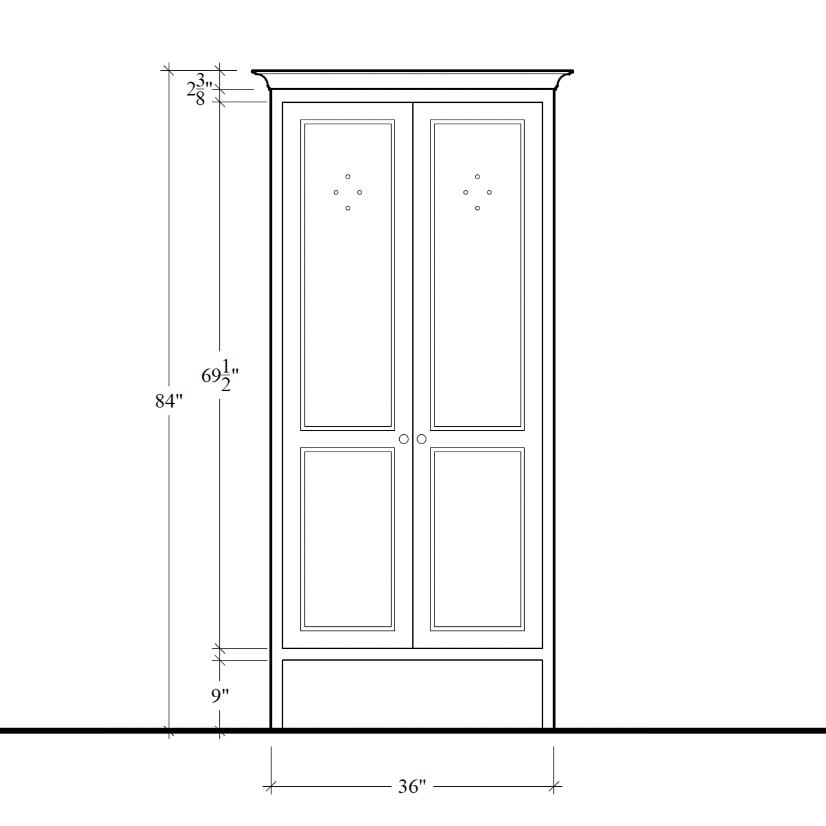 Chapman Vented Cupboard - 36"