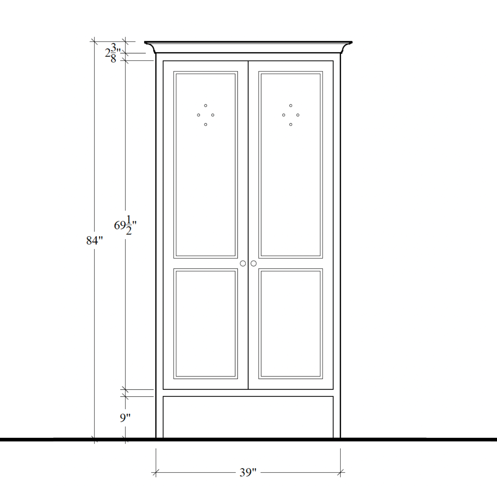Chapman Vented Cupboard - 39"