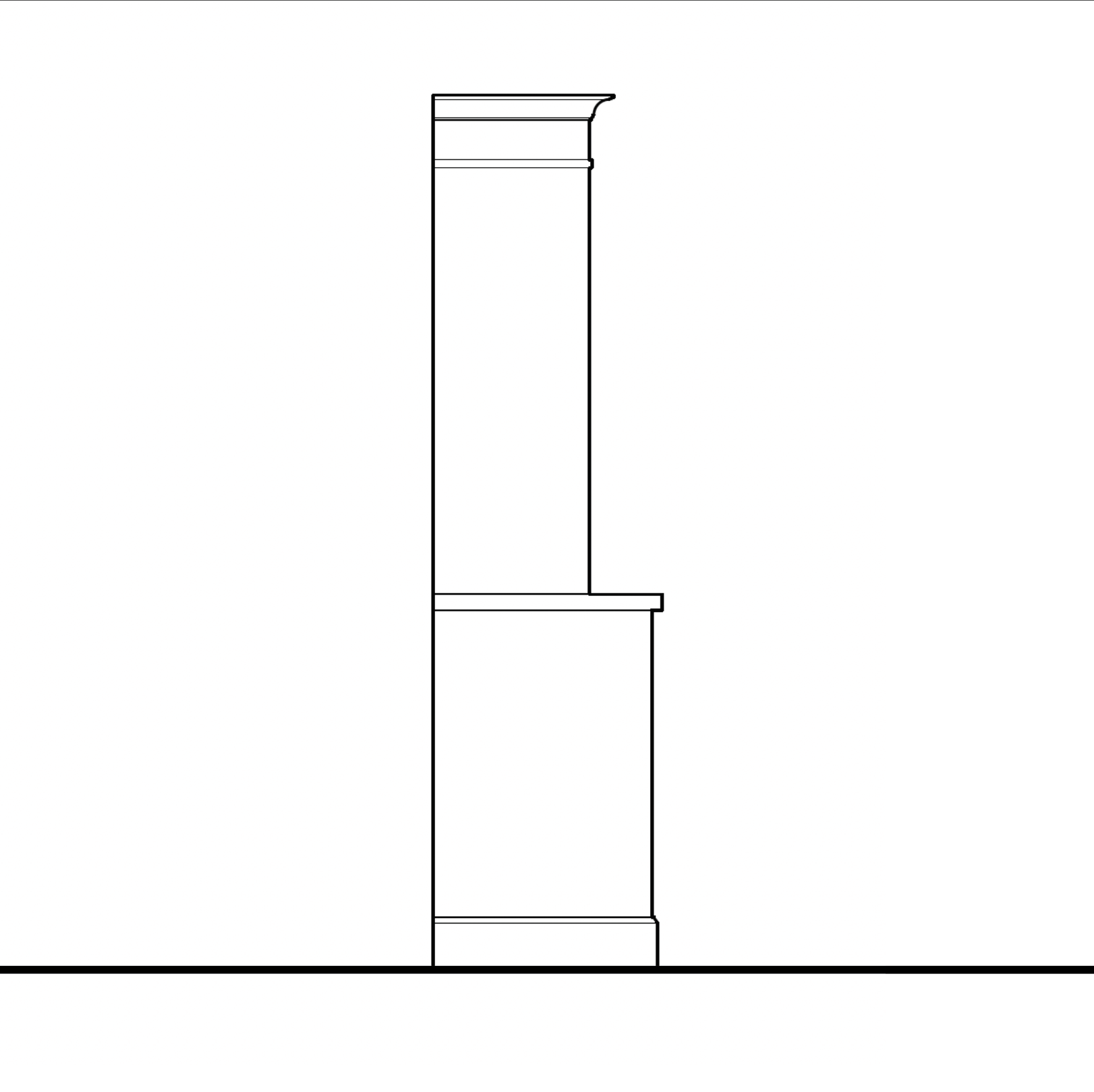 Madison Hutch - 4 Drawer Base