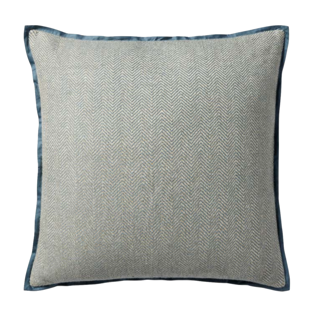 Jean Stoffer x Loloi Flange Pillow Blue