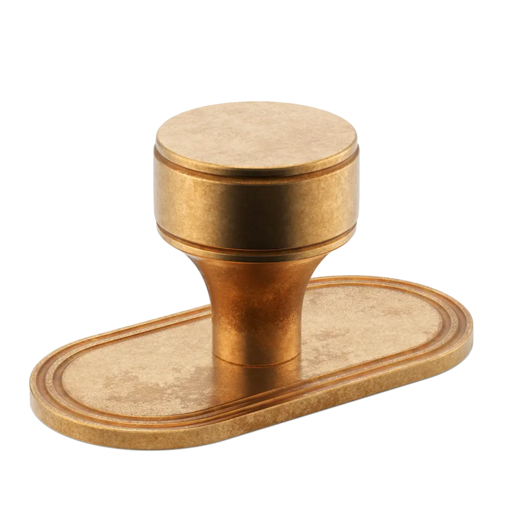 Barwick Plain Cabinet Knob with Backplate