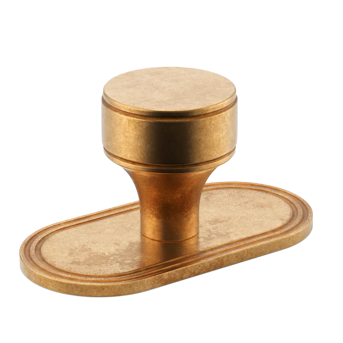 Barwick Plain Cabinet Knob with Backplate