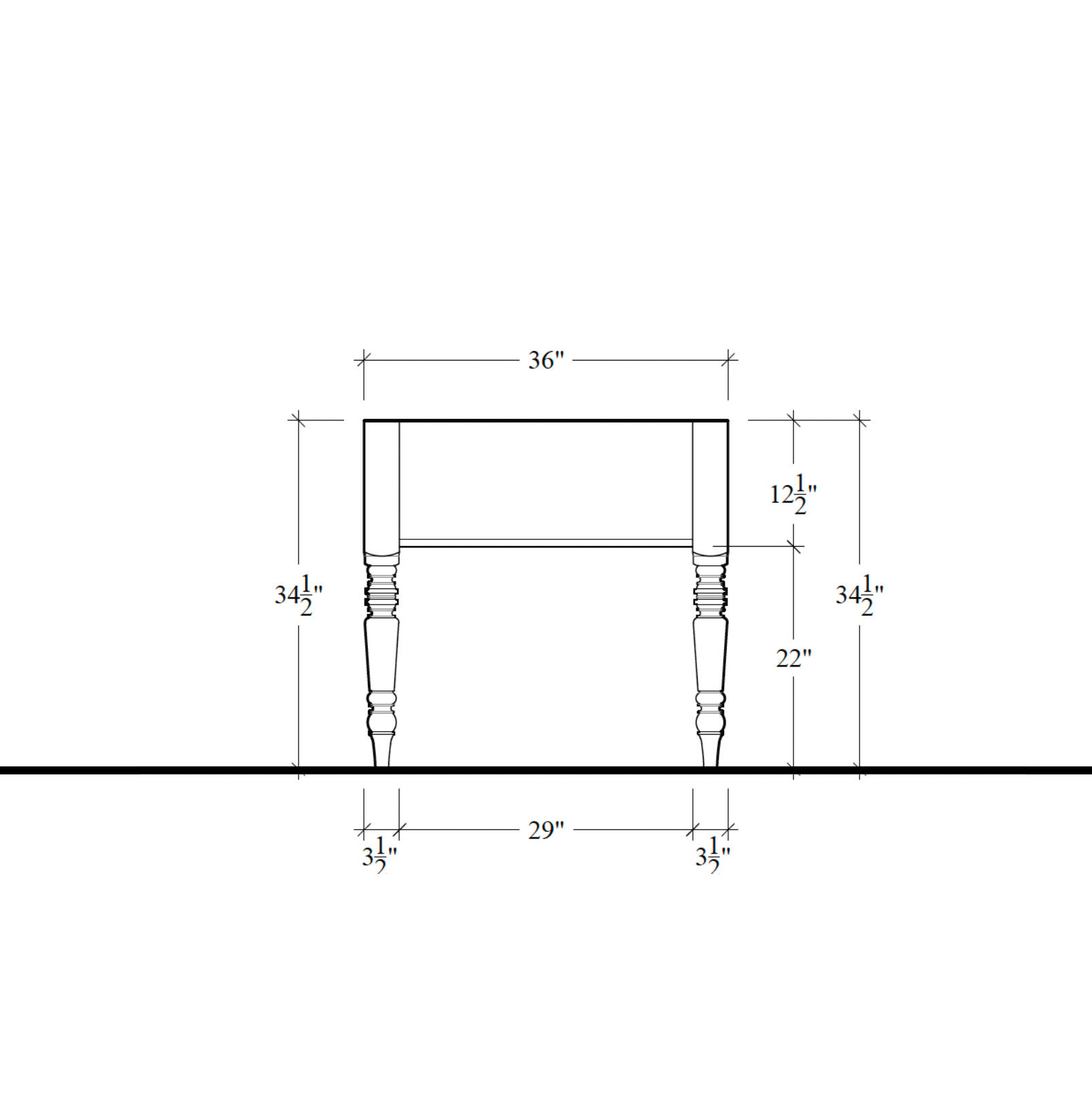 Morris Worktable - 96" Narrow