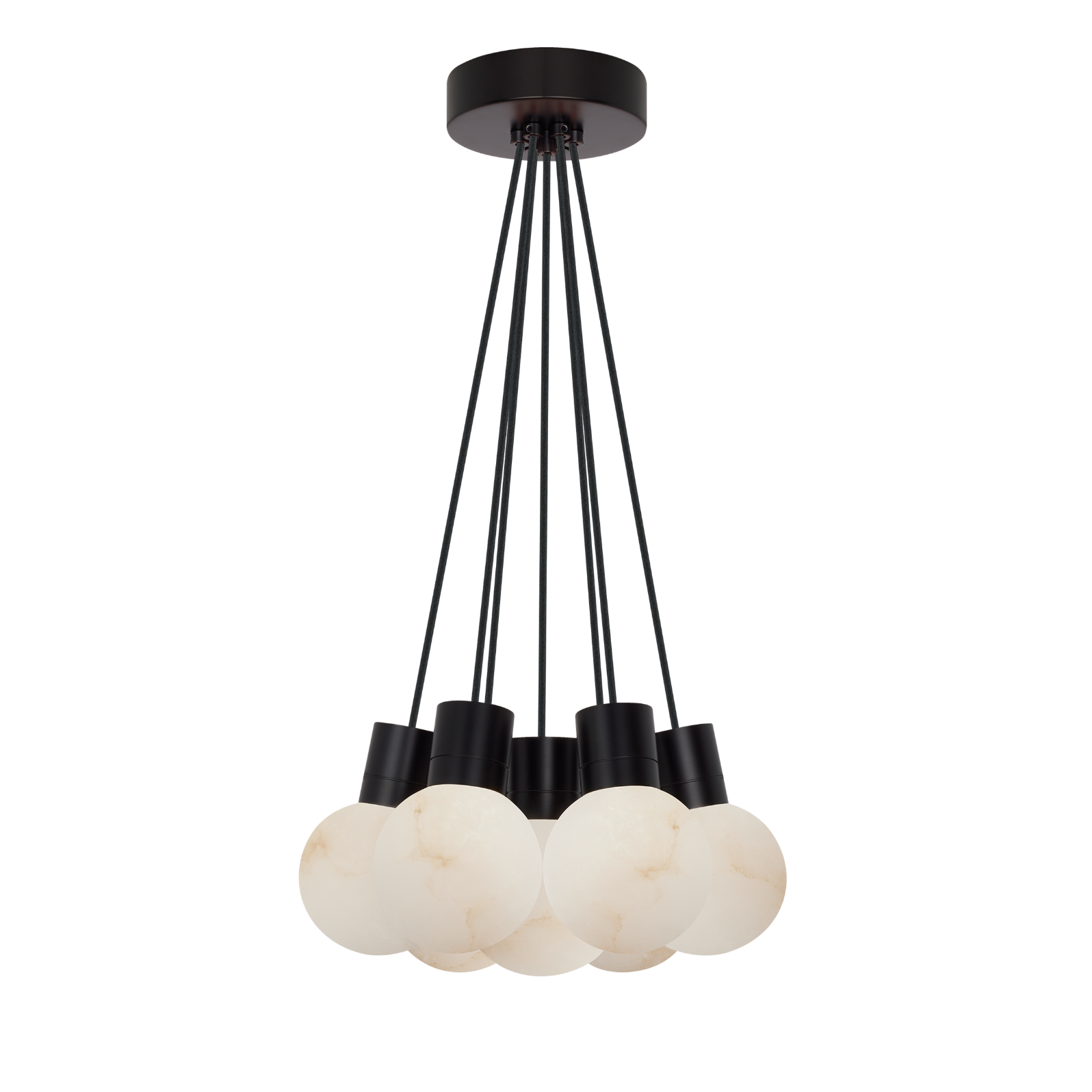 Mina Alabaster 7-Light Small Chandelier