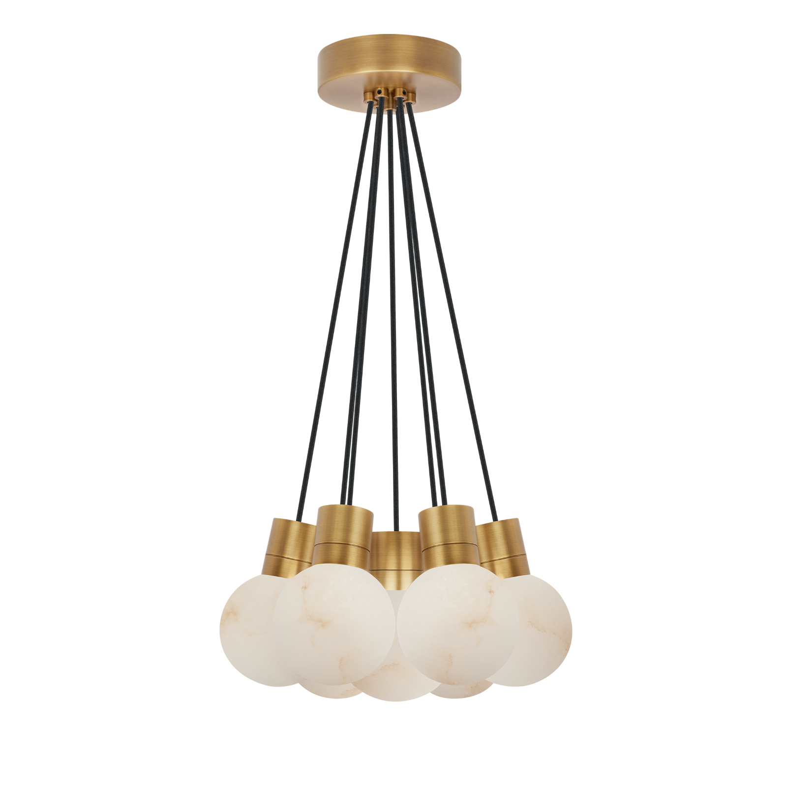 Mina Alabaster 7-Light Small Chandelier