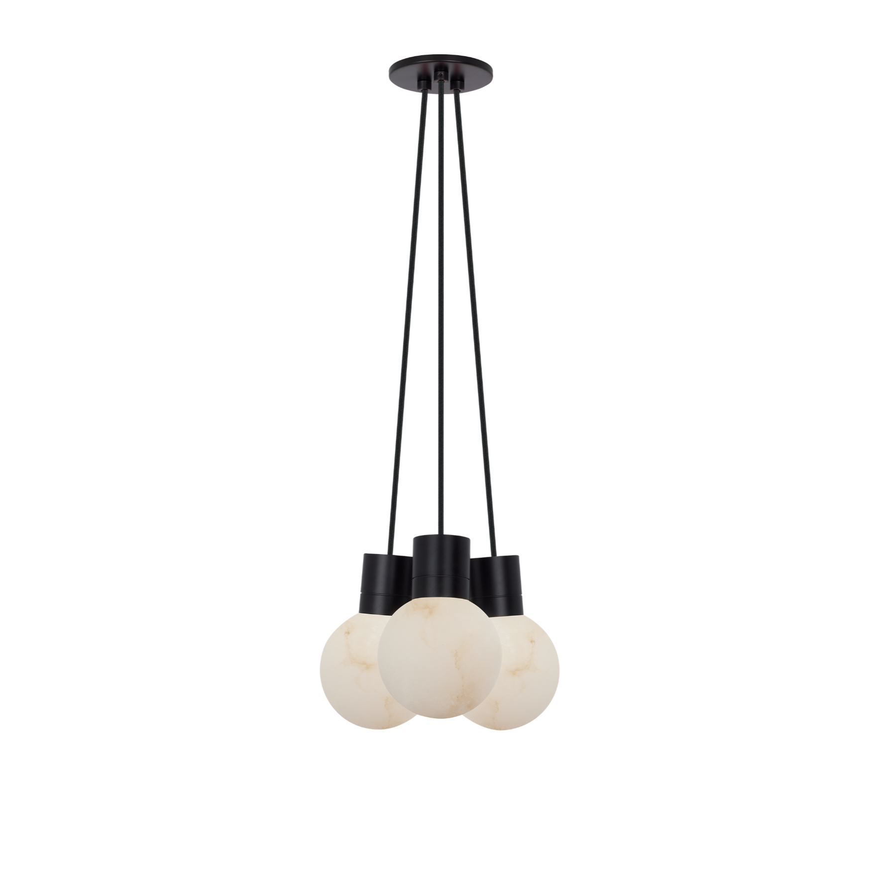 Mina Alabaster 3 Light Small Chandelier