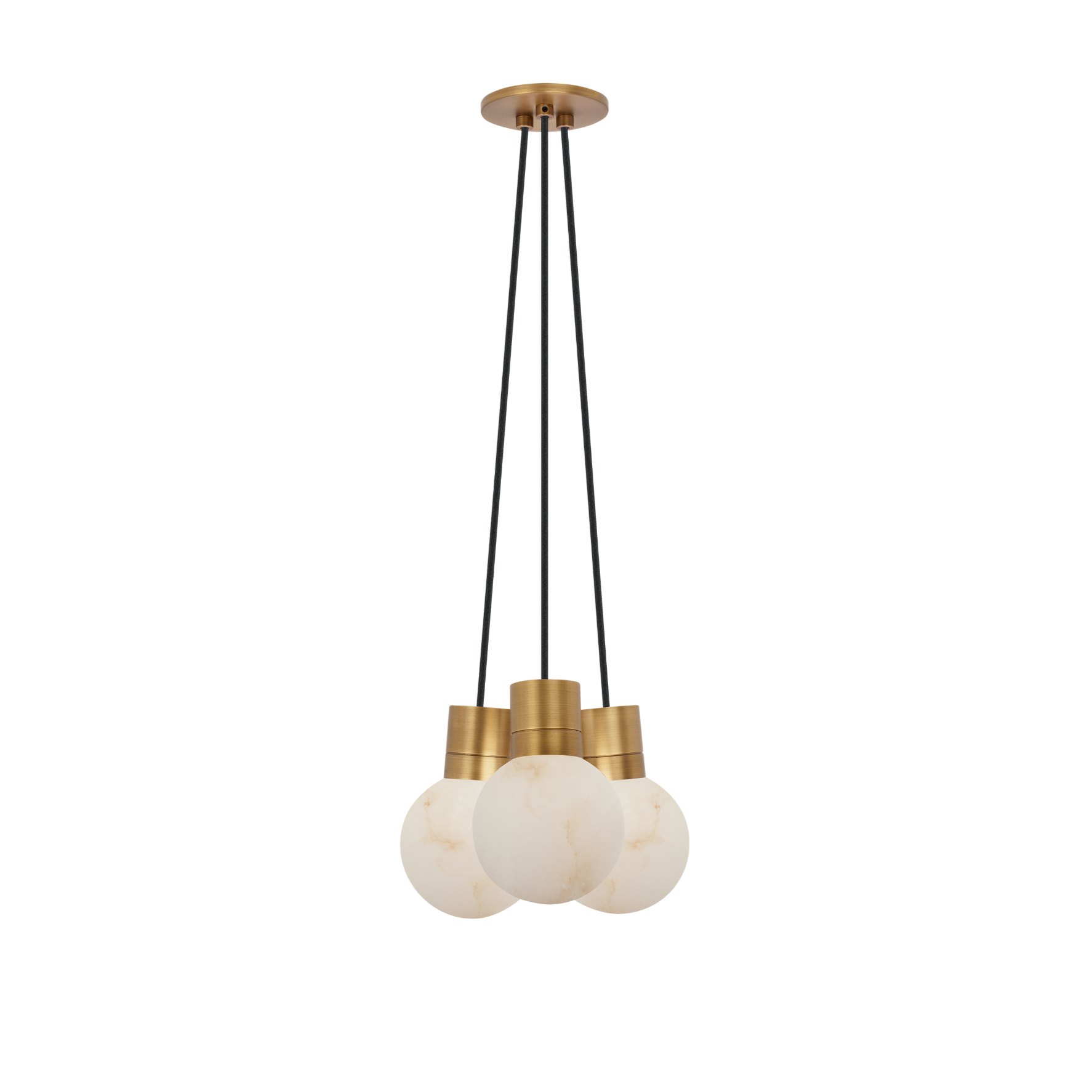 Mina Alabaster 3 Light Small Chandelier