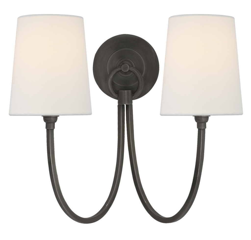 Reed Double Sconce