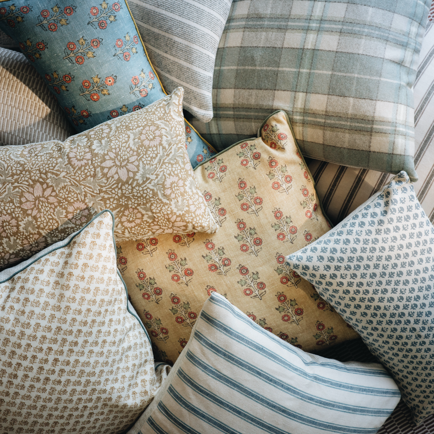 S|H Faye Ochre Pillow Cover