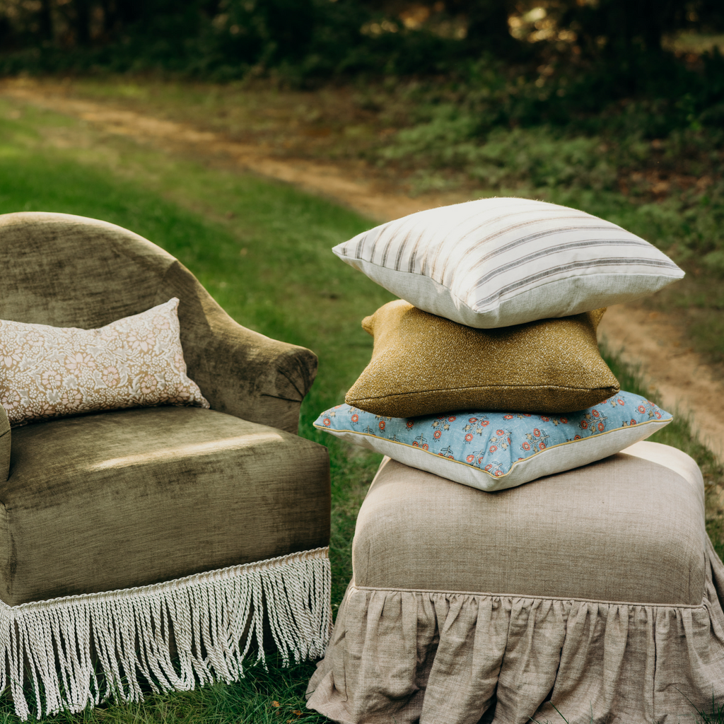 S|H Faye Denim Pillow Cover