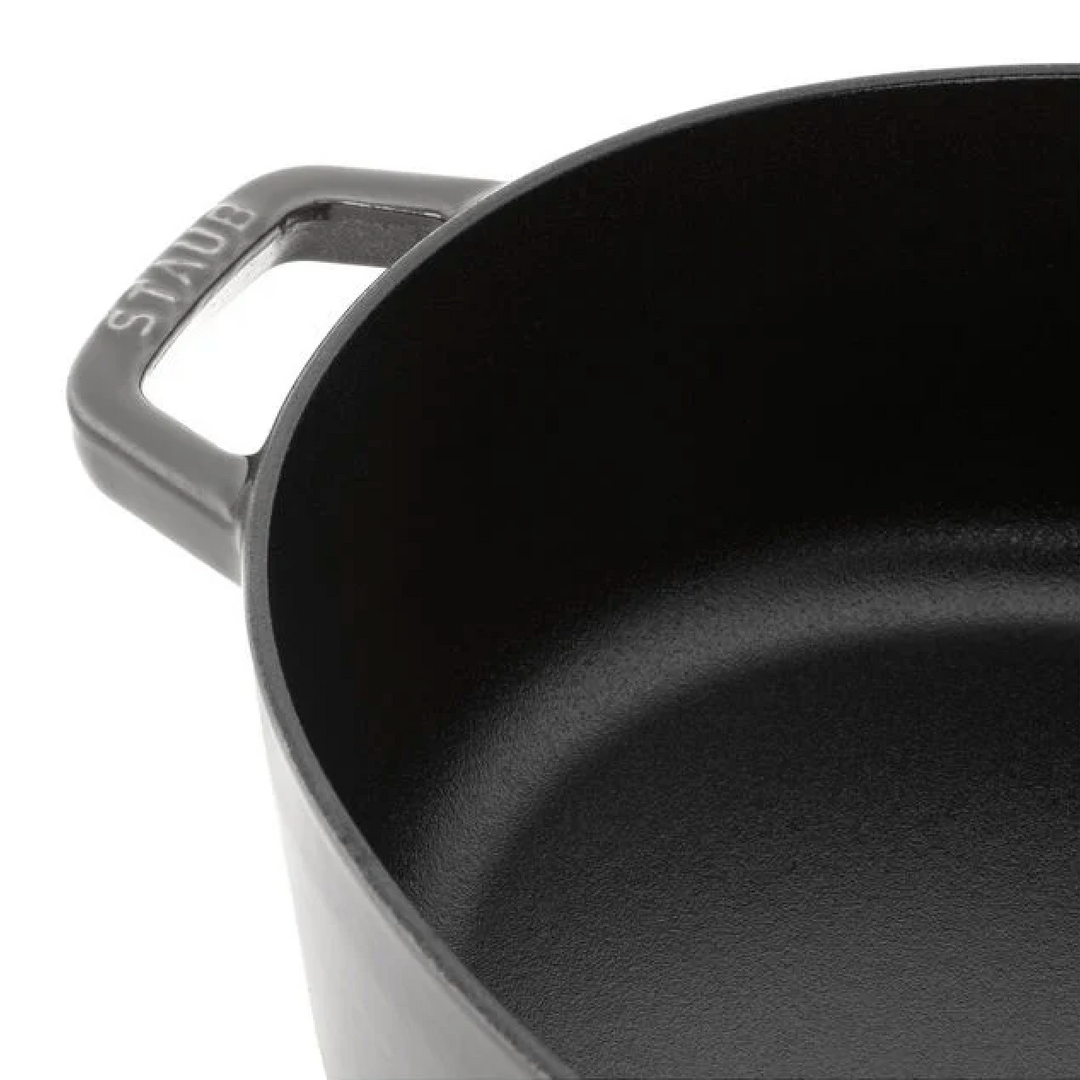 STAUB Cast Iron 6.25-qt Shallow Oval Dutch Oven – Stoffer Home
