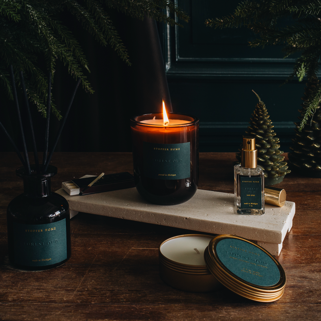 Forest Oud Candle Tin