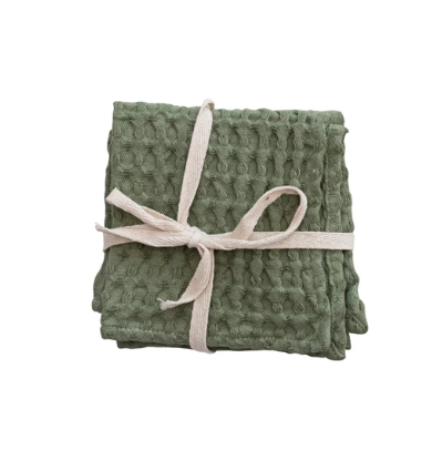 Stonewashed  Waffle Dish Cloths