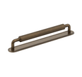 Barwick Slim Ridged Cabinet Pull Handle with Backplate