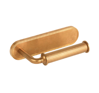 Barwick Ridged Toilet Roll Holder with Backplate