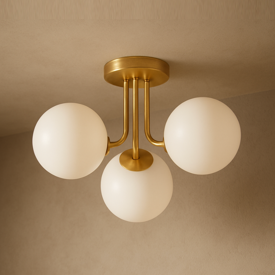 Stella 3 Light Semi Flush Mount