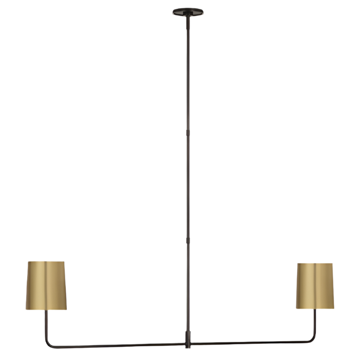 Go Lightly 54" Two Light Linear Chandelier
