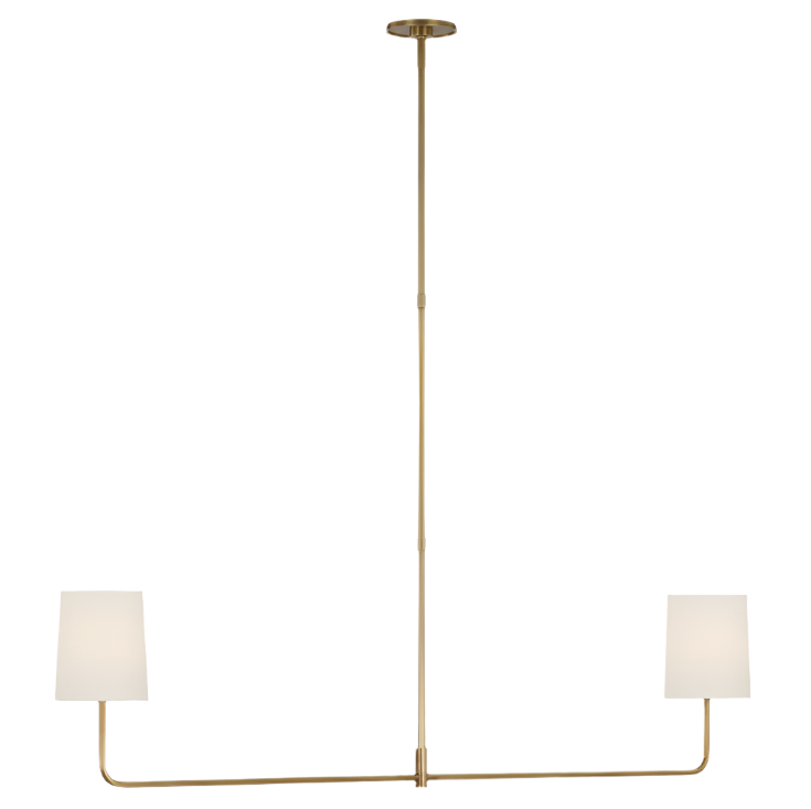 Go Lightly 54" Two Light Linear Chandelier