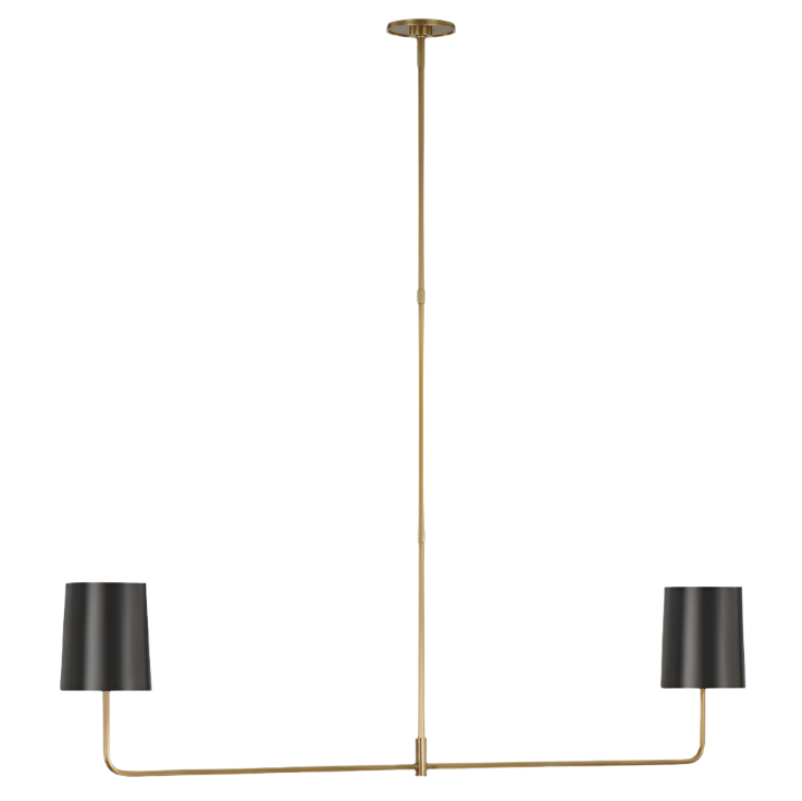 Go Lightly 54" Two Light Linear Chandelier