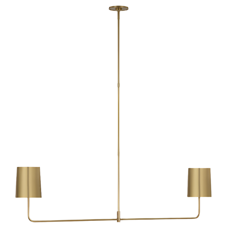 Go Lightly 54" Two Light Linear Chandelier