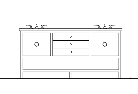 Burgess Vanity - 72"