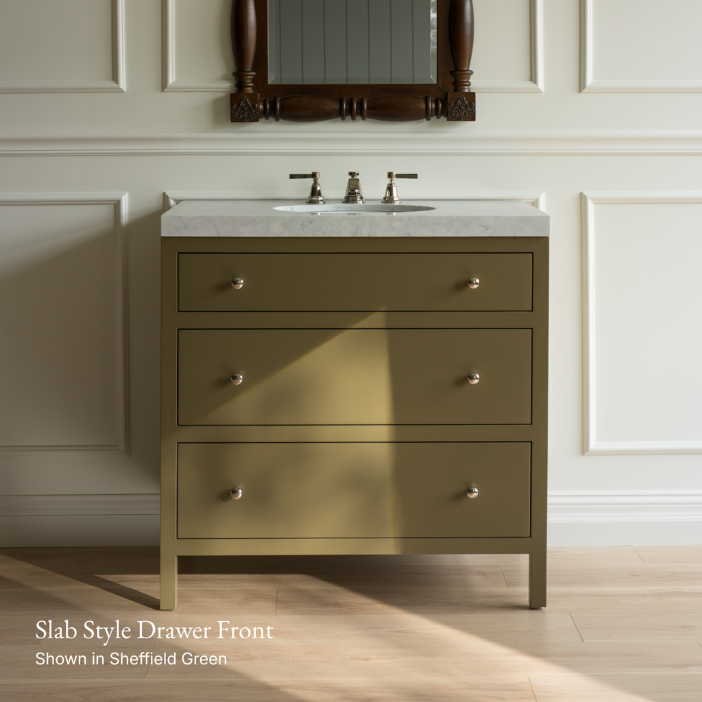 Paddington Vanity | Three-Drawer Style | Slab Drawer Front - 72"