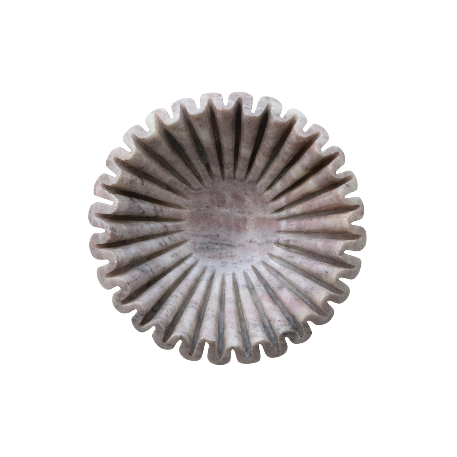 Priya Marble Fluted Bowl
