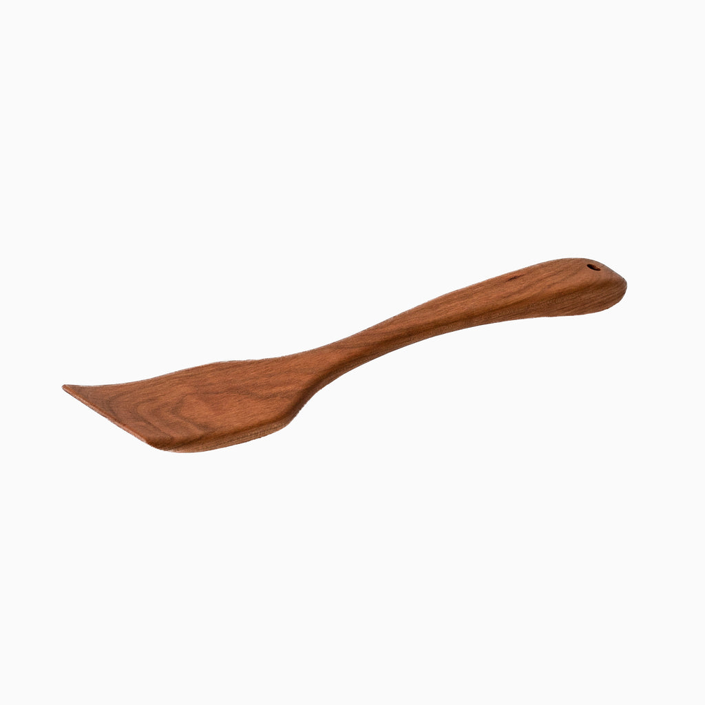 12" Cherry Wood Angled Spatula