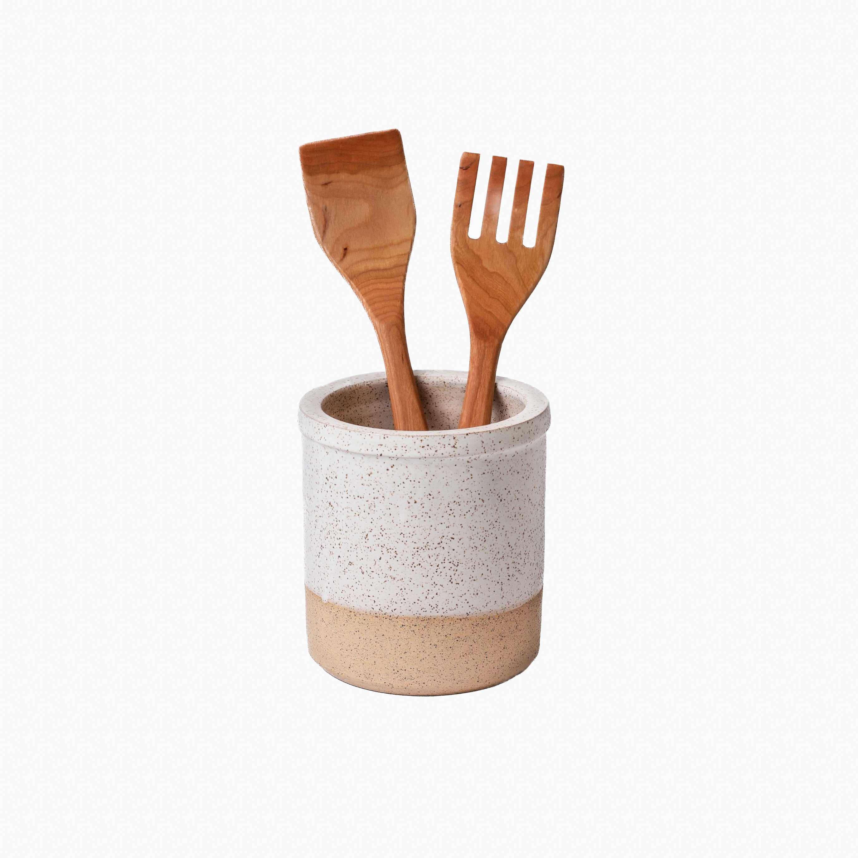 12" Cherry Wood Salad Serving Set