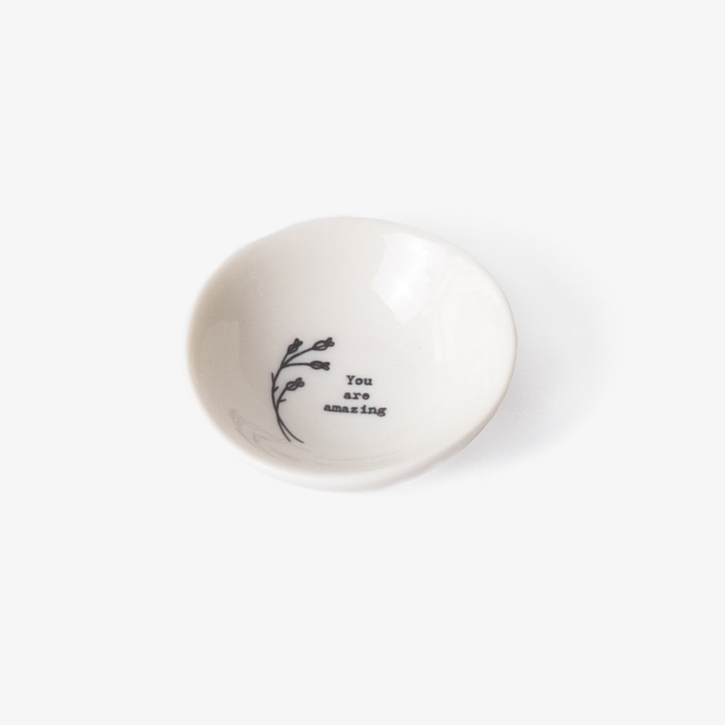 Sweet Words Porcelain Bowls