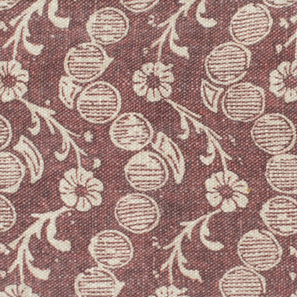Climbing Floral in Burgundy Fabric Swatch
