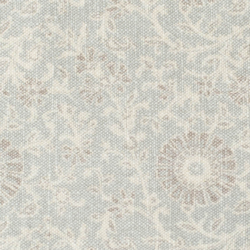 Floral Garden in Silver Mist Fabric Swatch