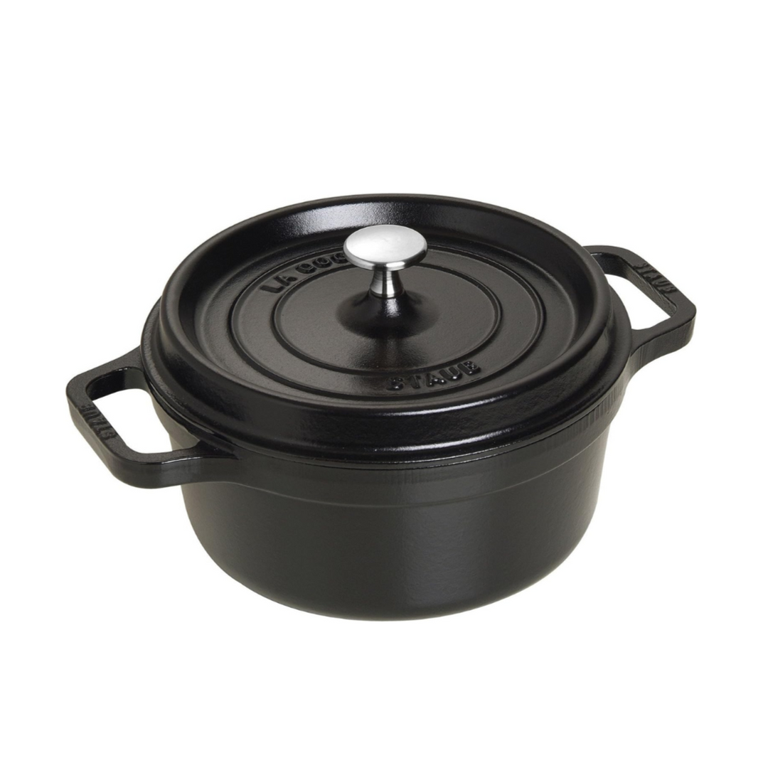 STAUB　14cm Staub 14cm Cast Iron Round Cocotte Pot, Graphite Grey