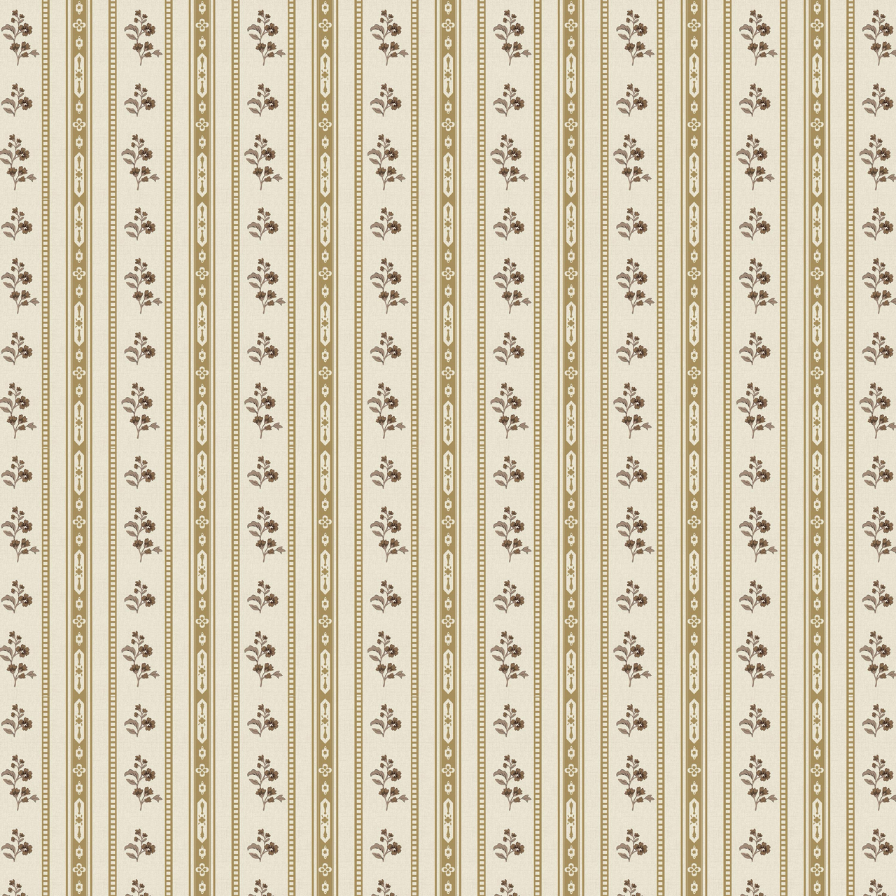 Botanical Stripe Dijon Fabric Sample