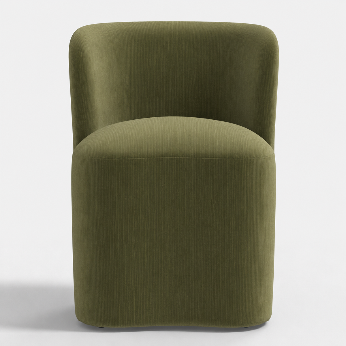 Gail Dining Chair in Performance Velvet in Moss