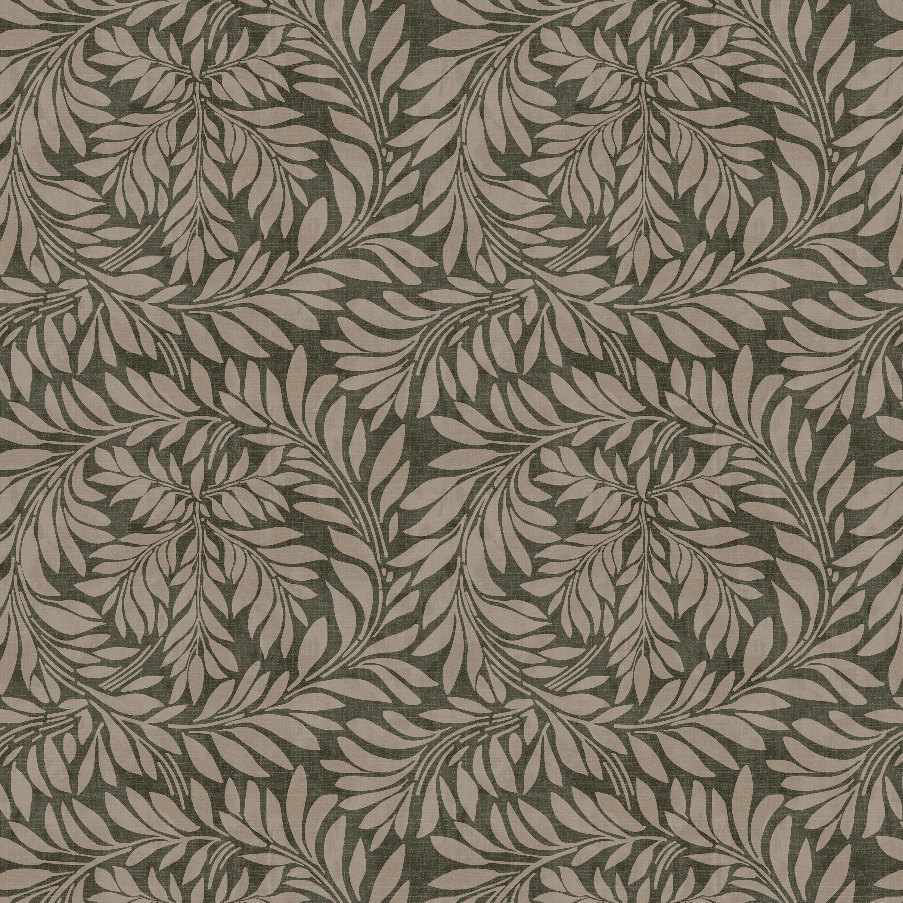 Georgian Vine Olive Mauve Fabric Sample