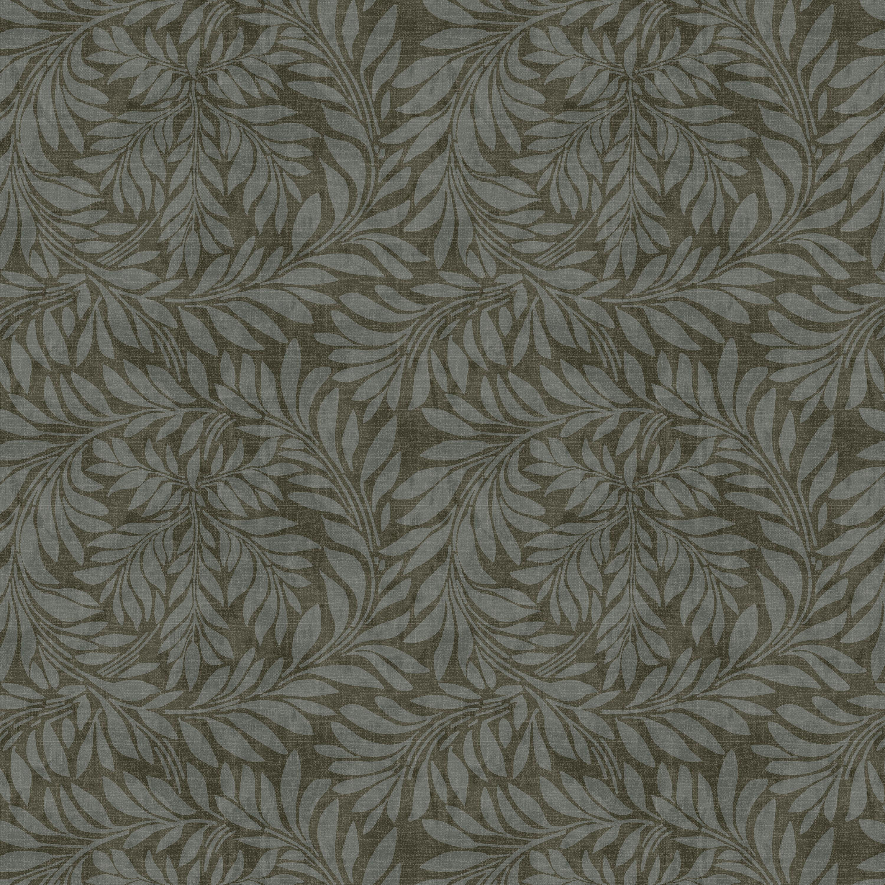 Georgian Vine Olive Slate Fabric Sample