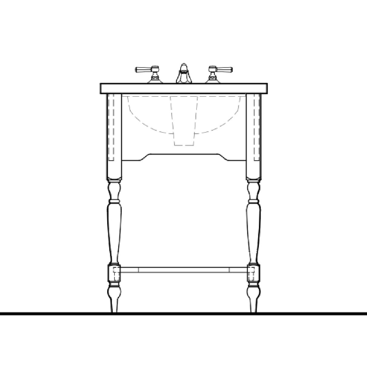 Northgate Console Vanity - 24"