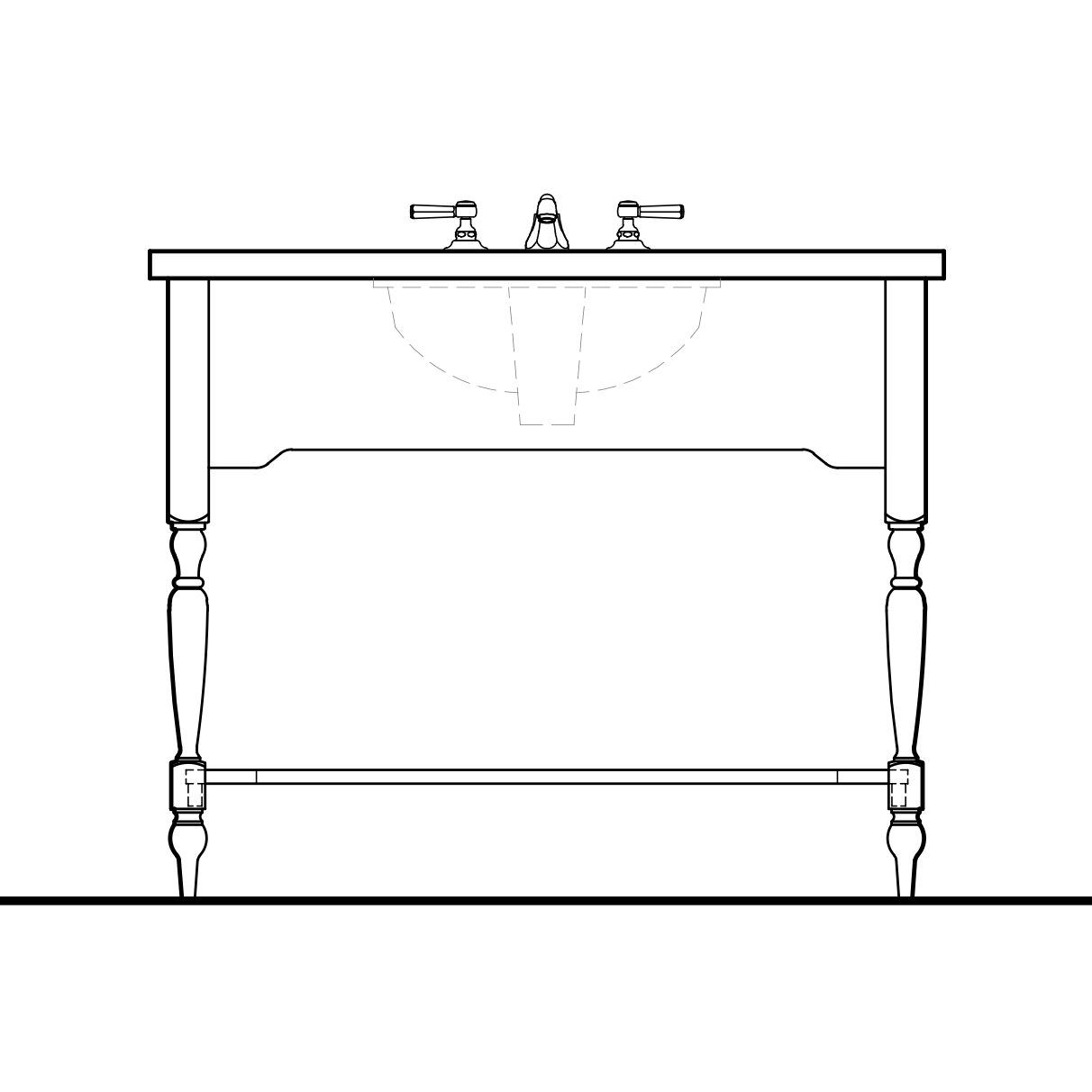 Northgate Console Vanity - 42"