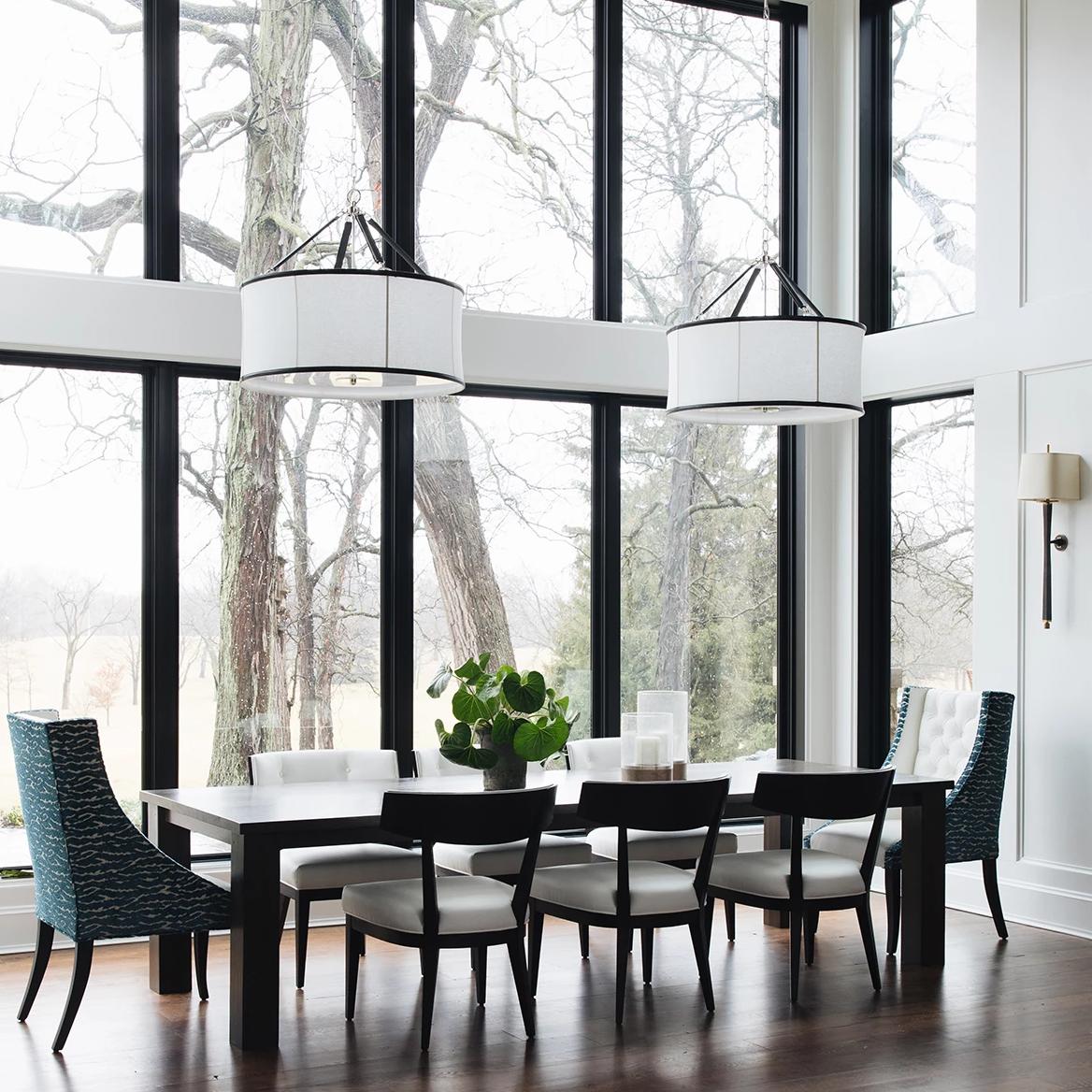 Large hanging shade shown