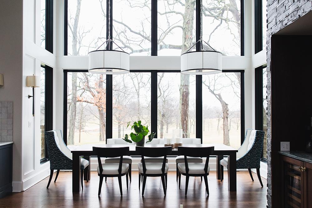 Large hanging shade shown
