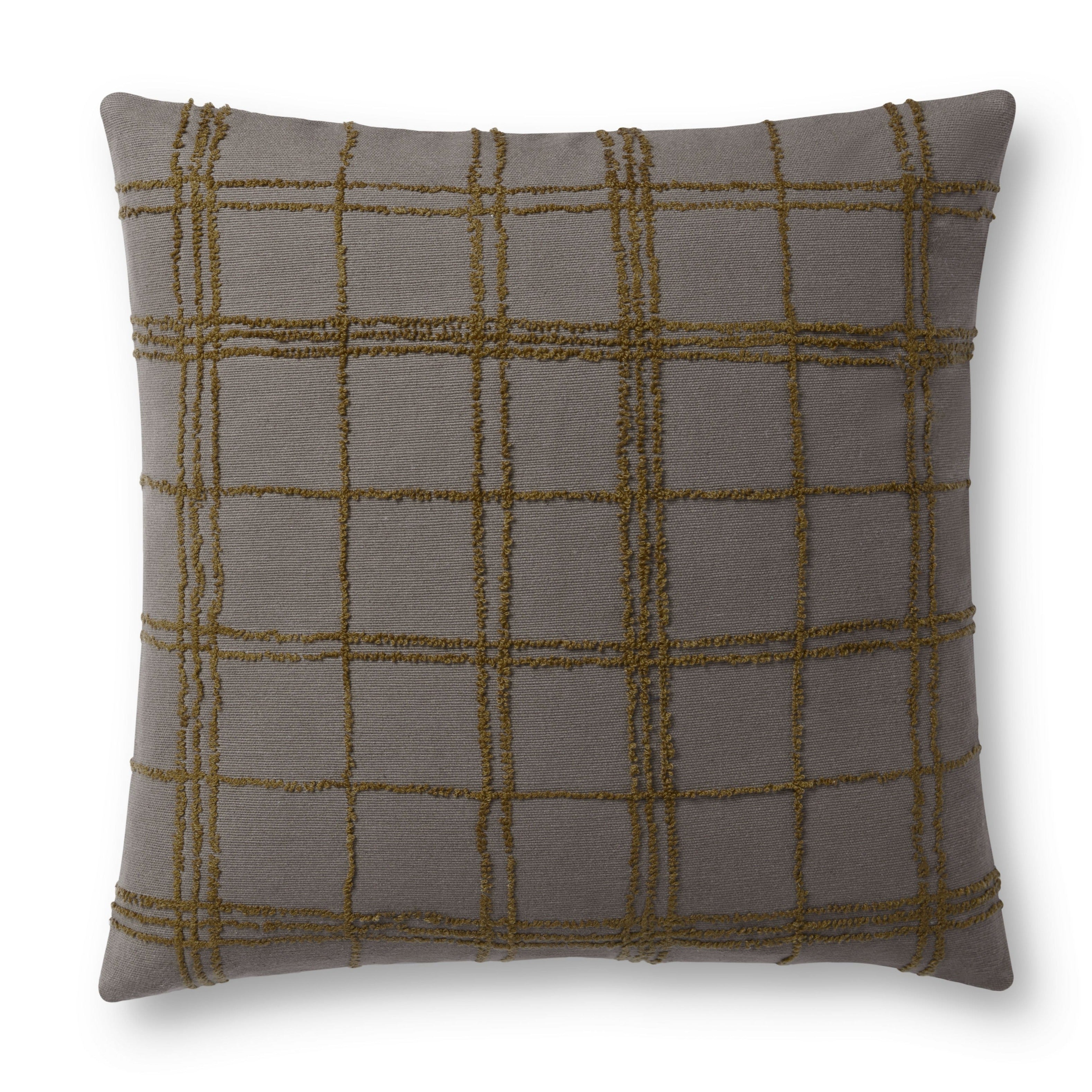 Jean Stoffer x Loloi Edward Charcoal / Olive Pillow