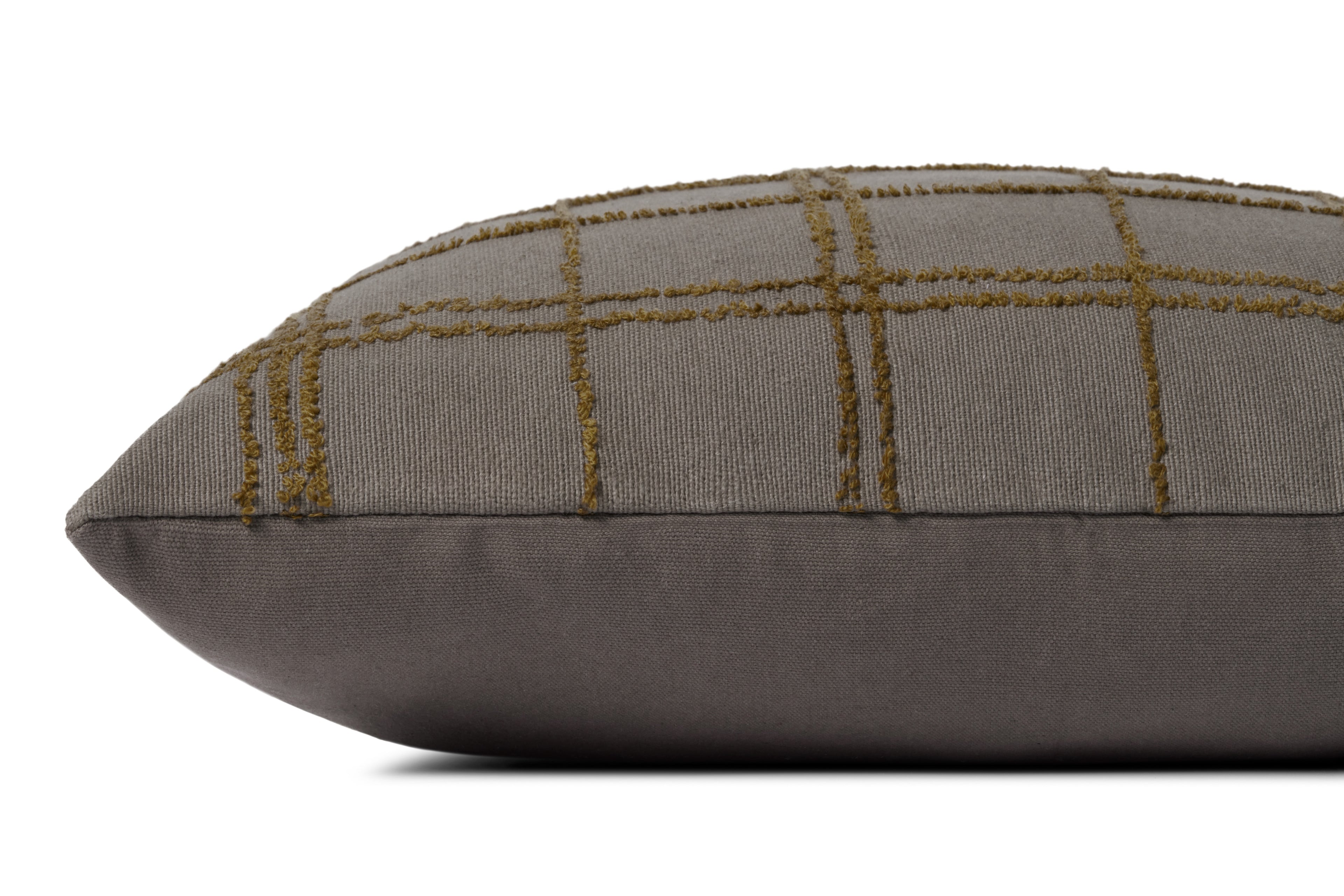 Jean Stoffer x Loloi Edward Charcoal / Olive Pillow