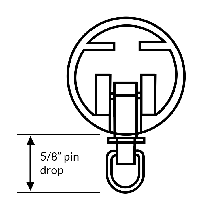 Zip Curtain Rod - Black